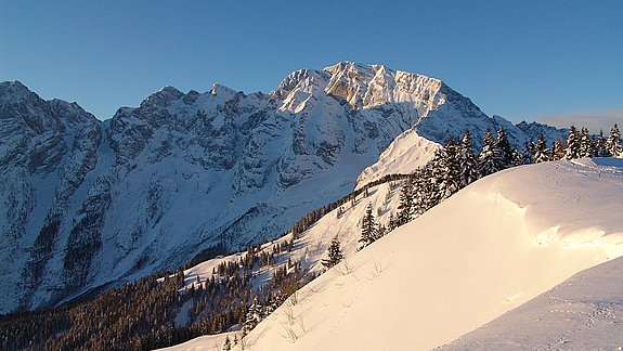 Leichte Skitour - grandioser Ausblick für Einsteiger