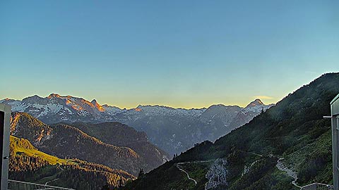 Webcam Jenner Bergstation Abendstimmung