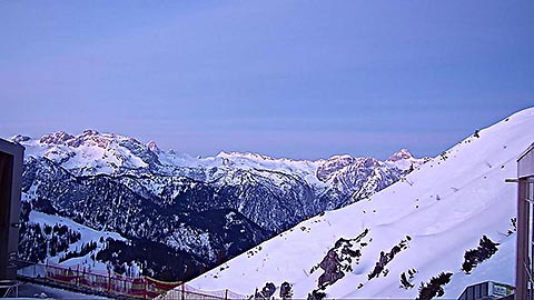 Webcam Jenner Bergstation Blaue Stunde am Morgen