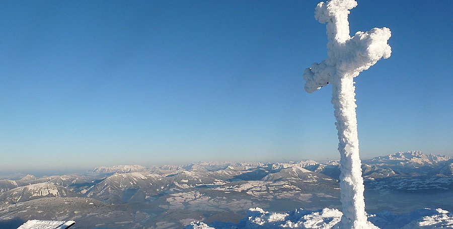 Skitour Berchtesgaden - Ausblick vom Gipfel