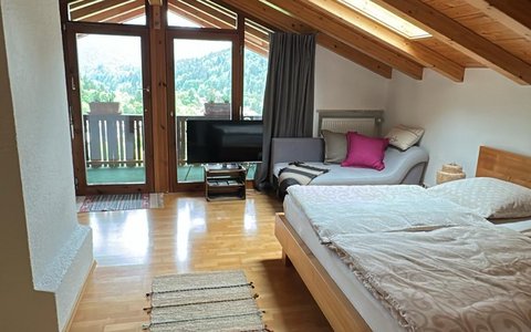 "Watzmann-Studio" Dachgeschoß Wohnung mit senstationellem Watzmann Blick im Haus am Mitterbach