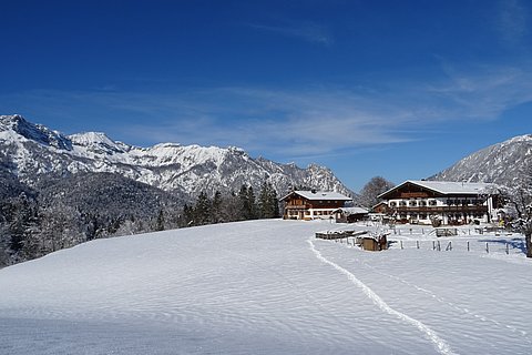 unser Bauernhof im Winter