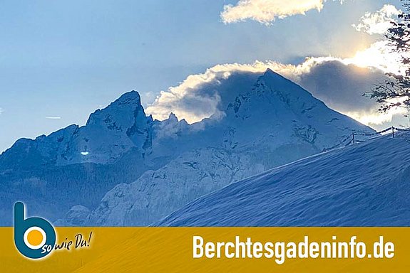 Winterurlaub Berchtesgaden - Blick Watzmann