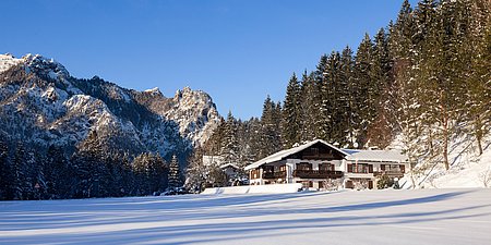Haus Alpengruss im Winter