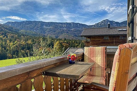Balkonblick - Ferienwohnung