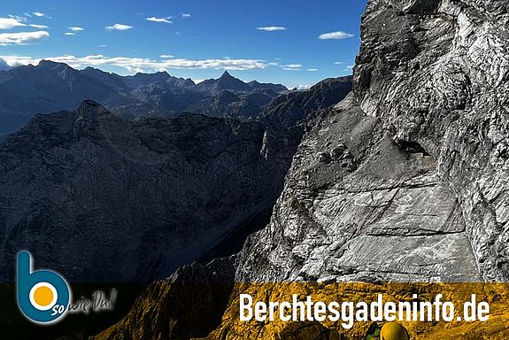 Blick von der Watzmann Ostwand ins steinerne Meer