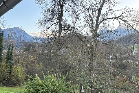 Balkon mit Watzmann Blick
