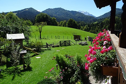 Balkonblick vom Zimmer Götschen