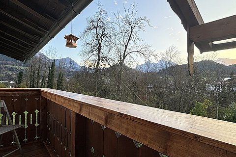Balkon mit Watzmann Blick